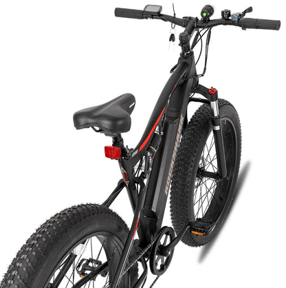 Black Rock Shark Dual Suspension Electric Fat Bike