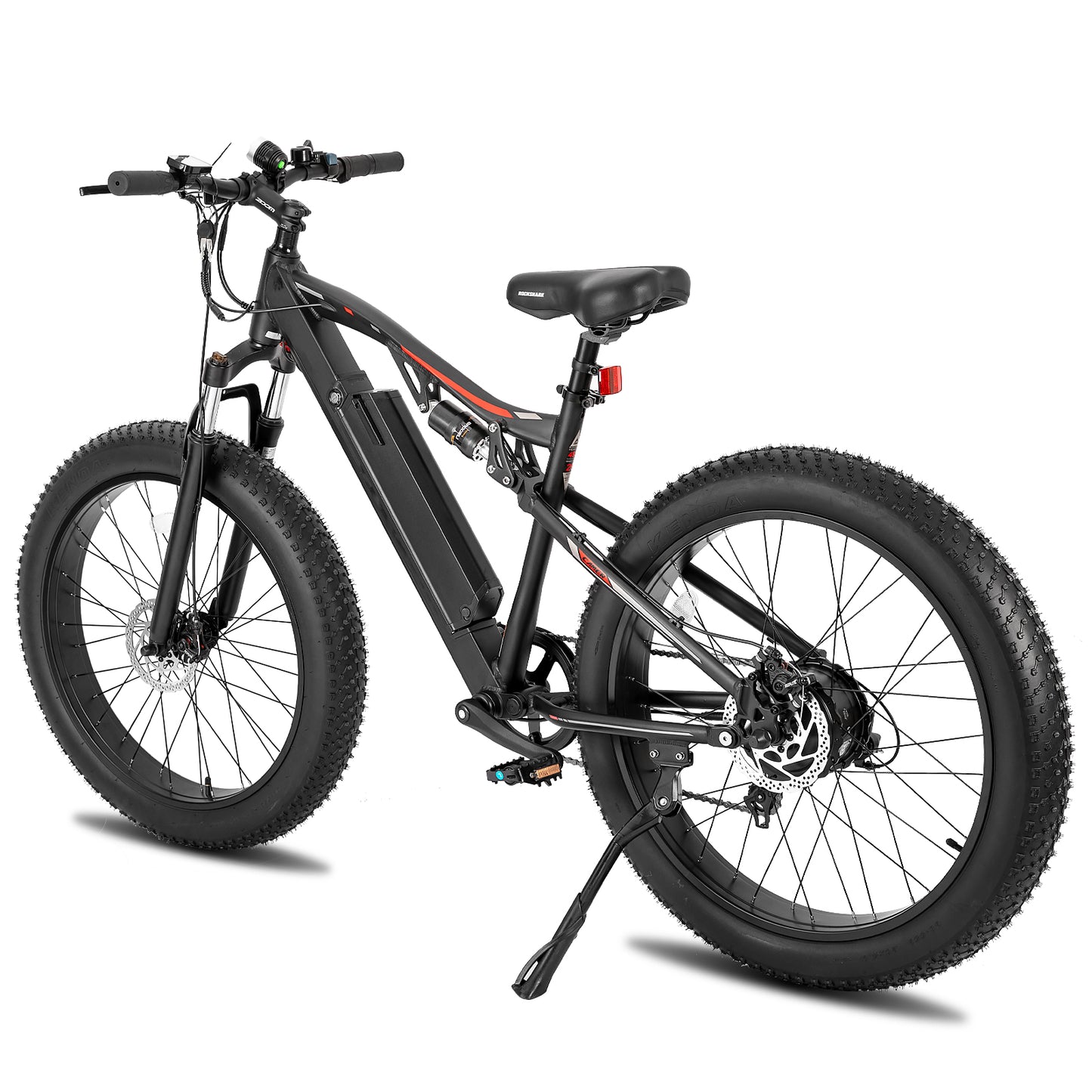 Black Rock Shark Dual Suspension Electric Fat Bike